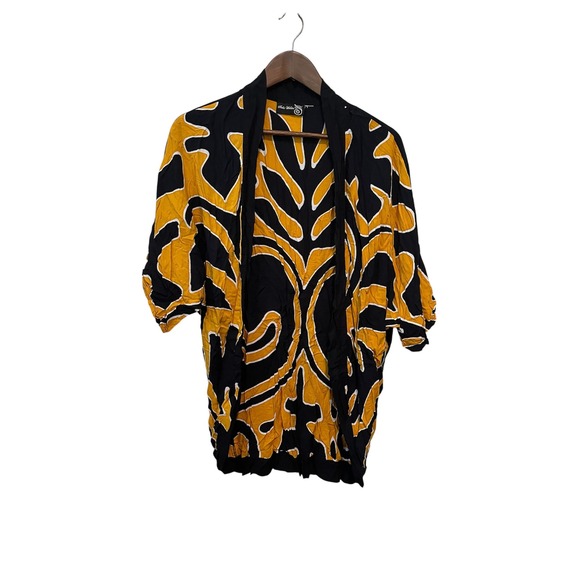 Nahe Wahine Sweaters - Nahe Wahine Hawaiian Print Kimono Cardigan L/XL